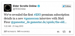 #002Υͥ/gamescomϡThe Elder Scrolls OnlineפϷƳءZenimax Online Mediaȯɽ