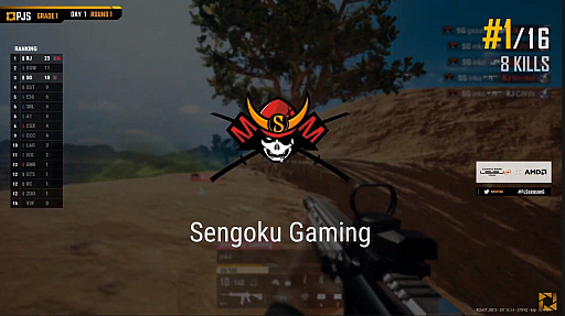 #003Υͥ/PUBG JAPAN SERIESSeason6 Grade1 Day1ݡȡ3٤Υɥ󾡤Sengoku Gamingȯ